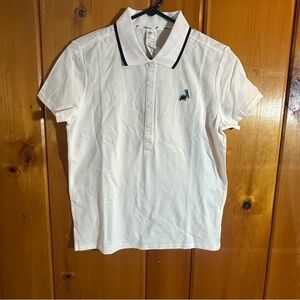 Fabletics x Malbon Golf Pique Polo White Women’s Small NWT